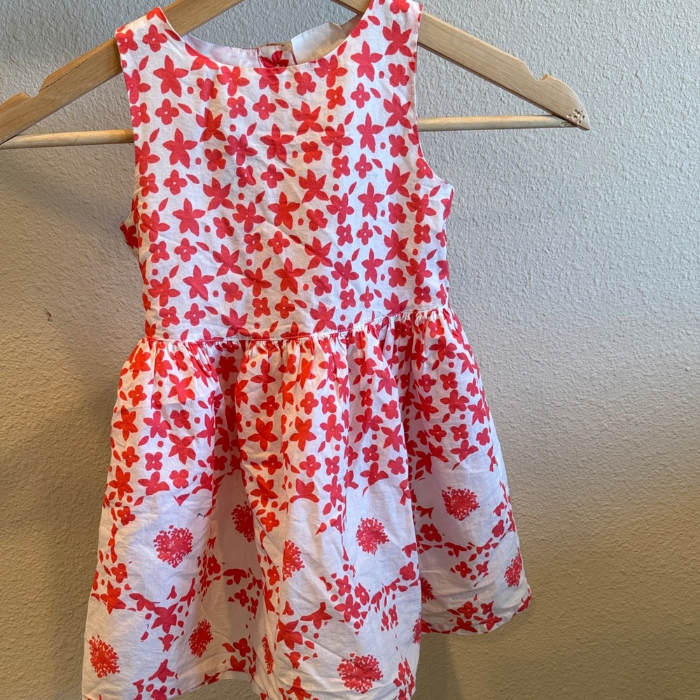 Crazy 8 Red and White Floral Kids Dress
